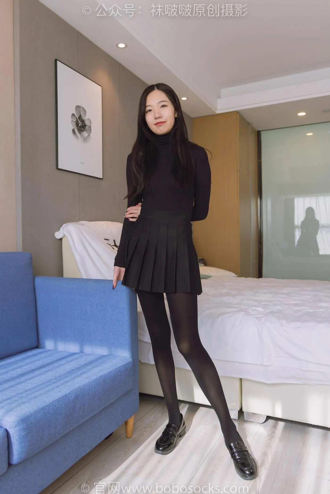 [BoBoSocks袜啵啵]NO.184 小甜豆-黑皮鞋、厚黑丝 [140P]插图1